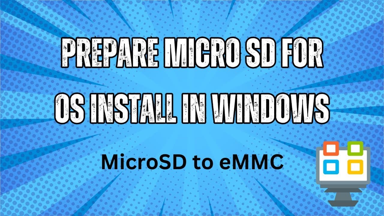 Prepare MicroSD Card in Windows