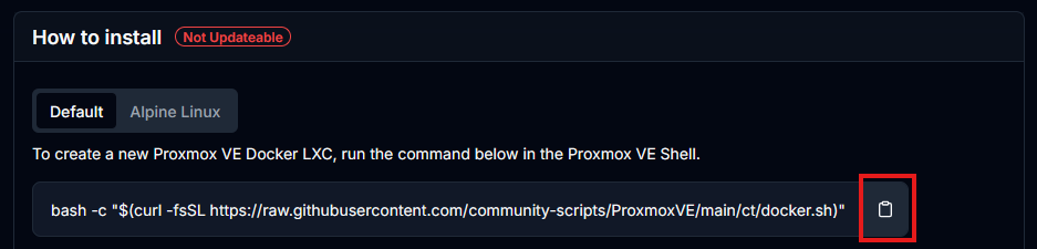 Docker Helper Script Command