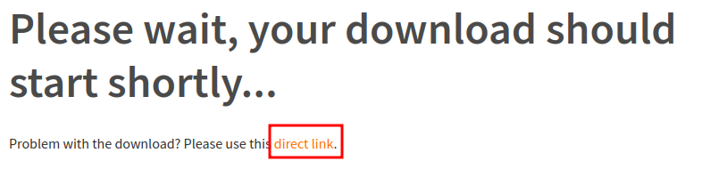 TurnKey download page with direct link to copy