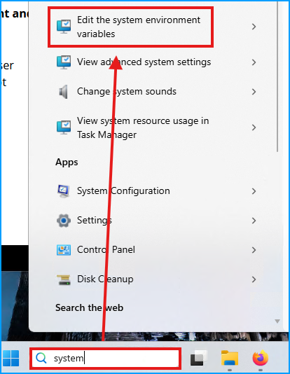 Windows System Search