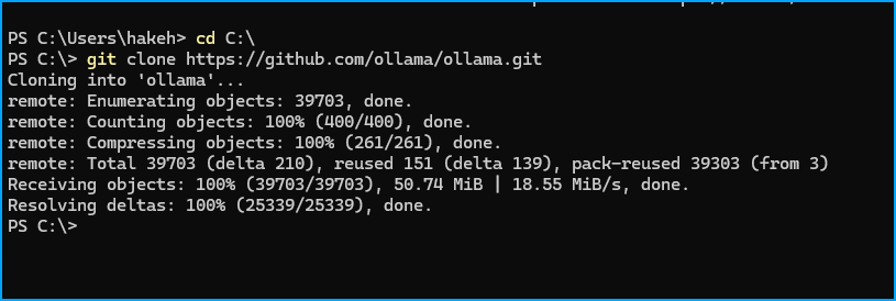 Ollama Git Clone