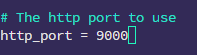 Grafana Configuration File HTTP Port Setting
