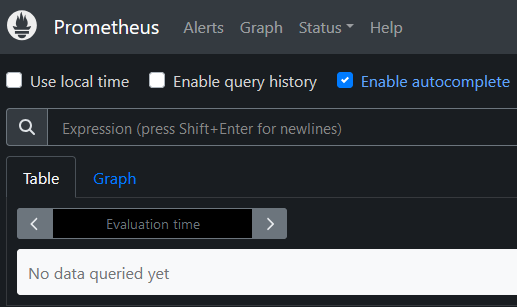 Prometheus Web Interface