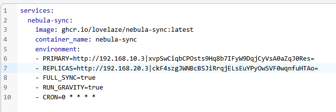 Finished stack configuration