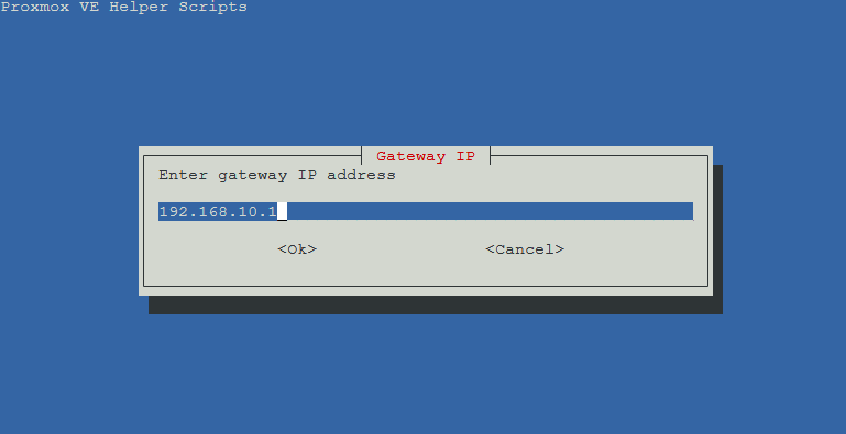 Gateway configuration